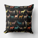 Recherche de cerf noir coussins Motif