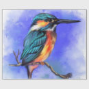 Recherche de martin pêcheur papier cadeau Bleu