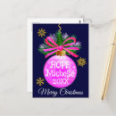 Recherche de noël rose cartes postales Pour elle
