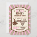 Recherche de cowgirl 1ans anniversaire invitations Cheval