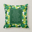 Recherche de bénédictions irlandaises coussins Shamrock