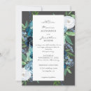 Recherche de de gris bleu mariage invitations Floral