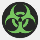 Recherche de symbole de biohazard autocollants Noir
