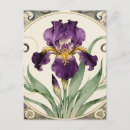 Recherche de fleur violette cartes postales Motif floral élégant