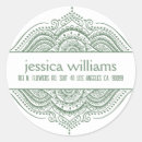 Recherche de mandala vert autocollants Élégant