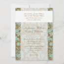 Recherche de brune de damassé mariage invitations Élégant