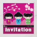 Recherche de poupées kokeshi invitations Geisha