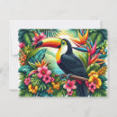 Recherche de oiseau toucan cartes postales Coloré