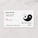 Recherche de symboles yin yang cartes visite Chinois