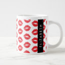 Recherche de grandes lèvres tasses Rouge