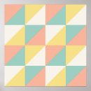 Recherche de motif triangles posters Rose