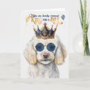 Recherche de caniches standard vœux cartes Chien