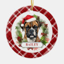 Recherche de noël de boxeur Chapeau santa
