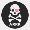 Recherche de fille pirate autocollants Halloween