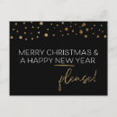 Recherche de nouvelle année drôle vœux cartes Noir