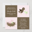 Recherche de oiseaux roses invitations Bientôt maman
