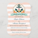 Recherche de marine et de corail mariage invitations Couple