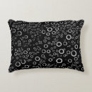 Recherche de graphique noir et blanc coussins Simple