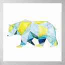 Recherche de animal géométrique art Bleu jaune