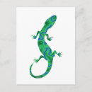 Recherche de gecko cartes postales Vert
