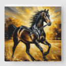 Recherche de cheval noir horloges Équin