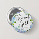 Recherche de bleu de fleur badges Fille fleur