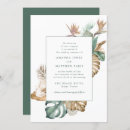 Recherche de tropical destination mariage invitations Oiseau de paradis
