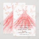 Recherche de corail 11x16 invitations Élégant
