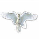 Recherche de licorne de pegasus autocollants Blanc