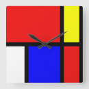 Recherche de mondrian horloges Motif