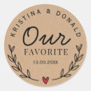 Recherche de unique mariage autocollants Rustique