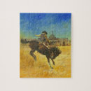 Recherche de vintage cowboy puzzles Cheval