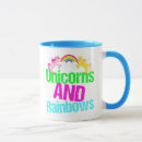 Recherche de licorne arc en ciel tasses Fille