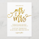 Recherche de faux gold mariage invitations Calligraphie