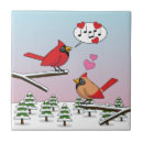 Recherche de hiver carreaux Oiseau