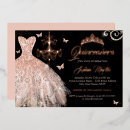 Recherche de couronne rose invitations Quinceanera