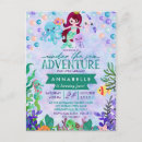 Recherche de sirène mignonne invitations Pour enfants
