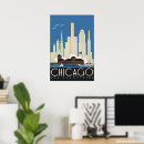 Recherche de chicago l posters Voyage vintage