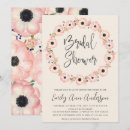 Recherche de blush floral bridal shower invitations Calligraphy