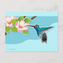 Recherche de colibri bleu cartes postales Nature