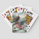 Recherche de aigle américain jeux de cartes Drapeau