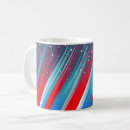 Recherche de rayure rouge tasses Bleu
