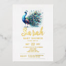 Recherche de peacock baby shower invitations Moderne