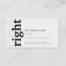Recherche de droit cartes visite Blanc