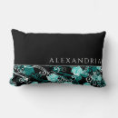 Recherche de motif noir rose coussins Floral