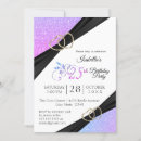Recherche de glitter gold anniversaire invitations Girly