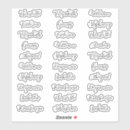 Recherche de 30 autocollants Calligraphie