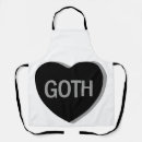 Recherche de goth tabliers Noir