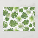 Recherche de motif tropical cartes postales Feuillage