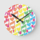 Recherche de coeurs musique horloges Mignon